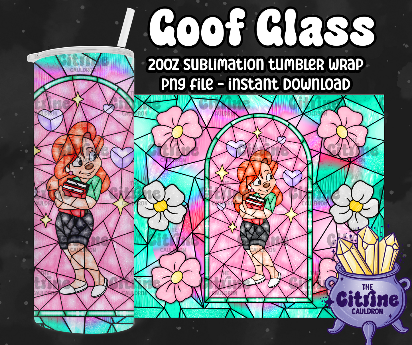 Goof Glass - PNG Wrap for Sublimation 20oz Tumbler