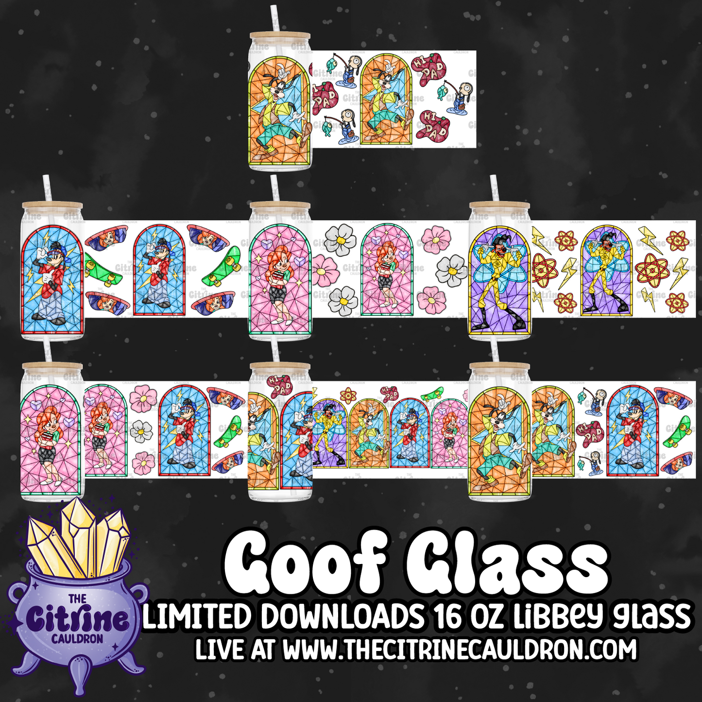 Goof Glass - PNG Wrap for Libbey 16oz Glass Can
