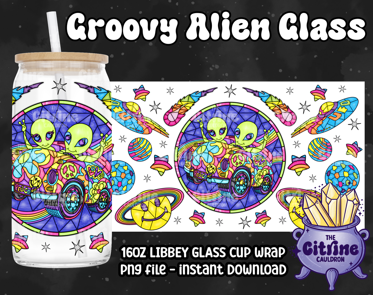 Nostalgia Glass - PNG Wrap for Libbey 16oz Glass Can