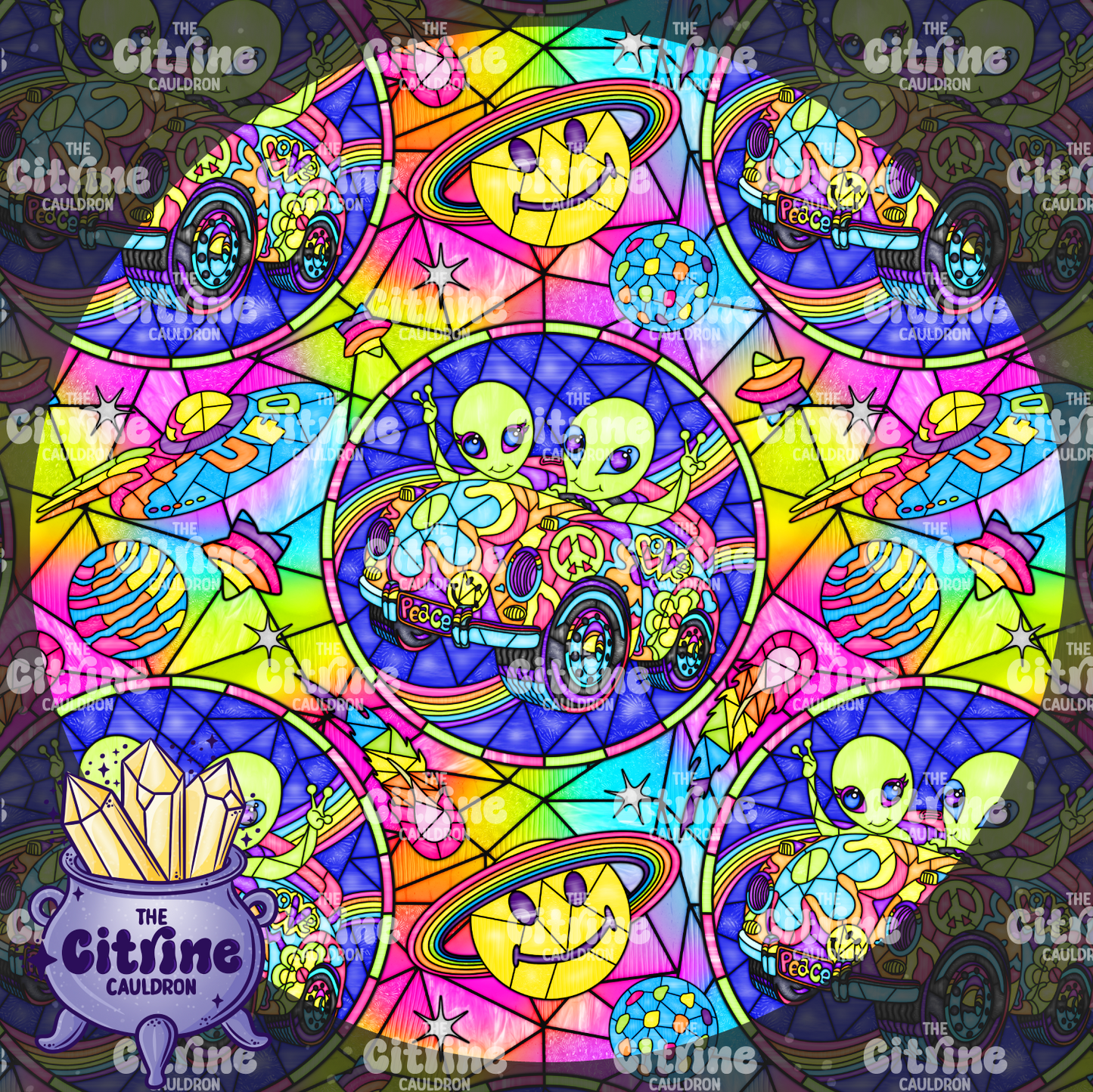 Groovy Alien Glass - Seamless