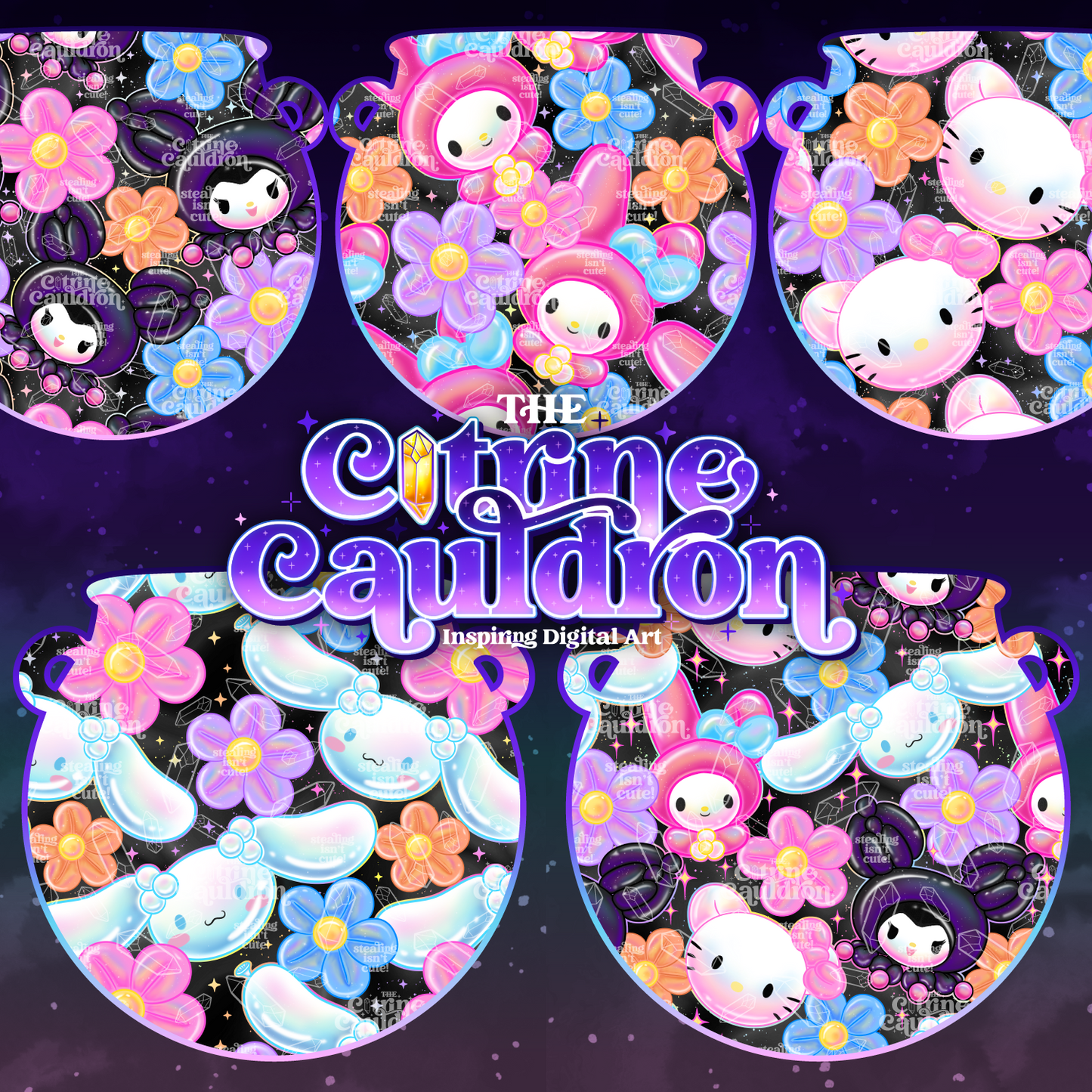 Hello Balloon - Seamless & PNG Bundle SMALL SHOP