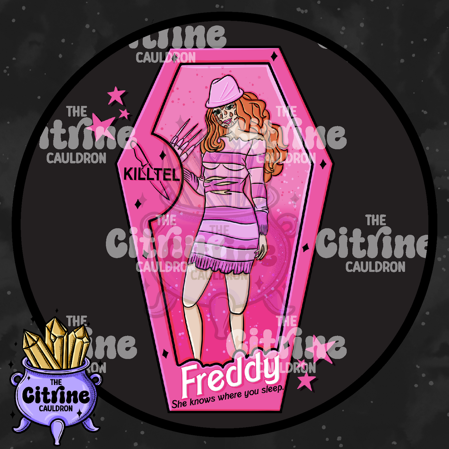 Horror Dolls Pink - Sublimation PNG