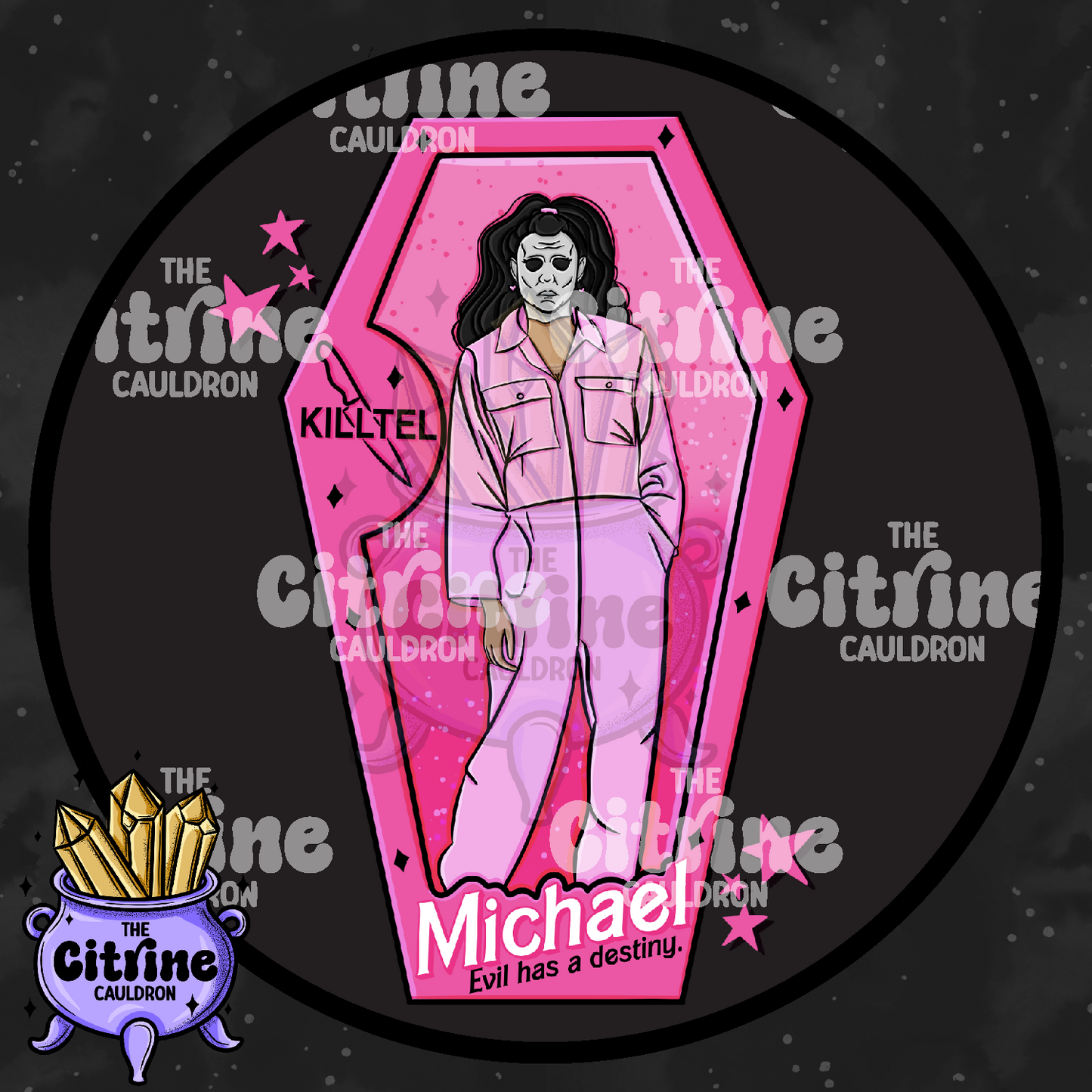 Horror Dolls Pink - Sublimation PNG