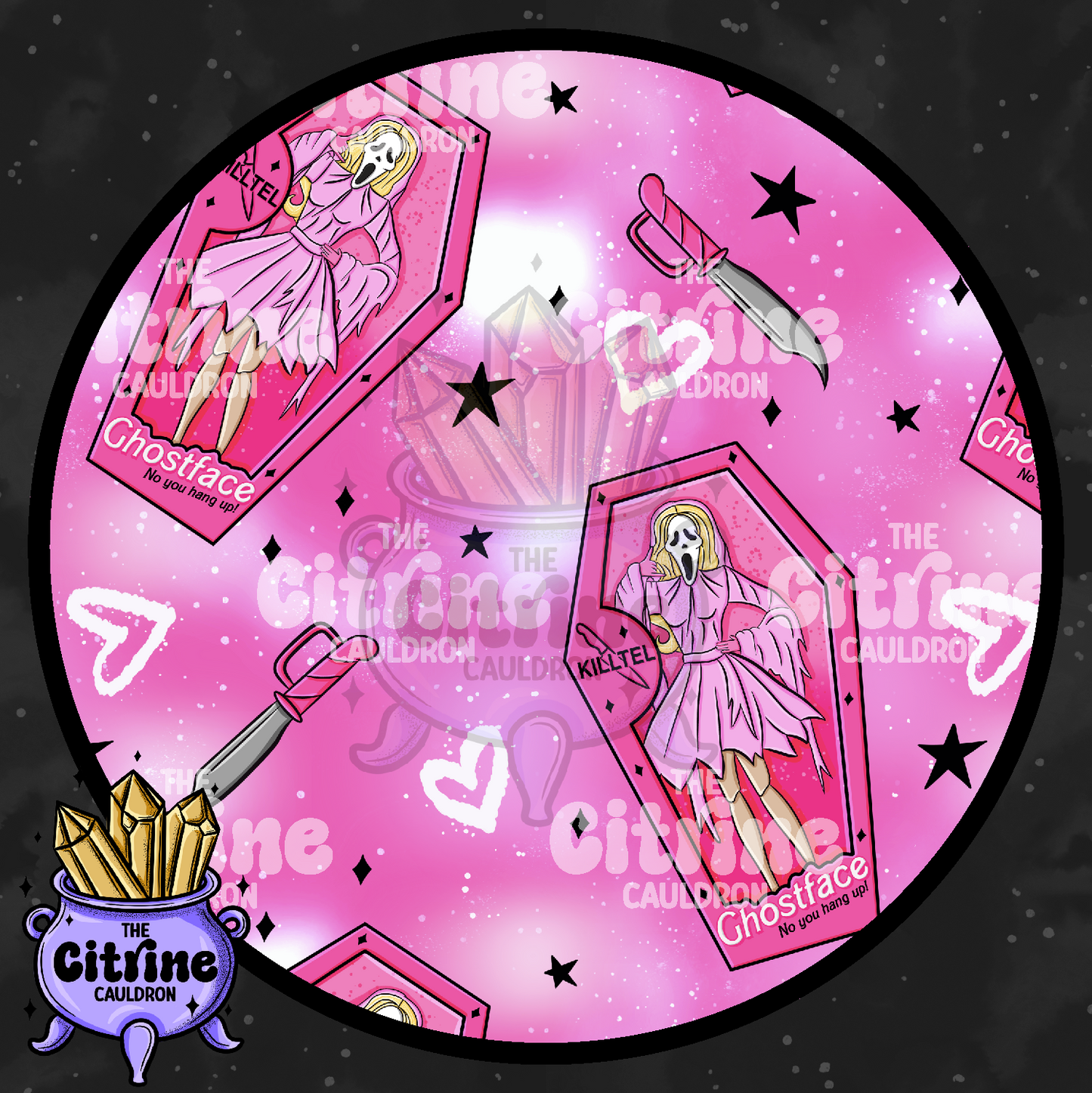 Horror Dolls Pink - Seamless