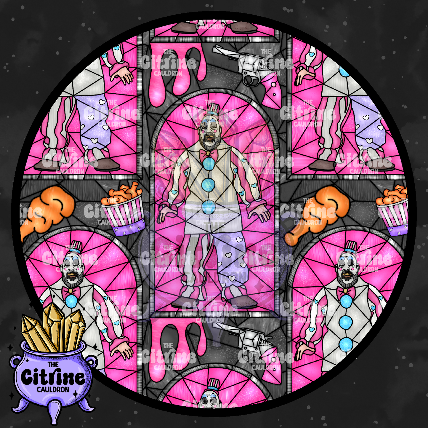 Horror Glass Pink - Seamless