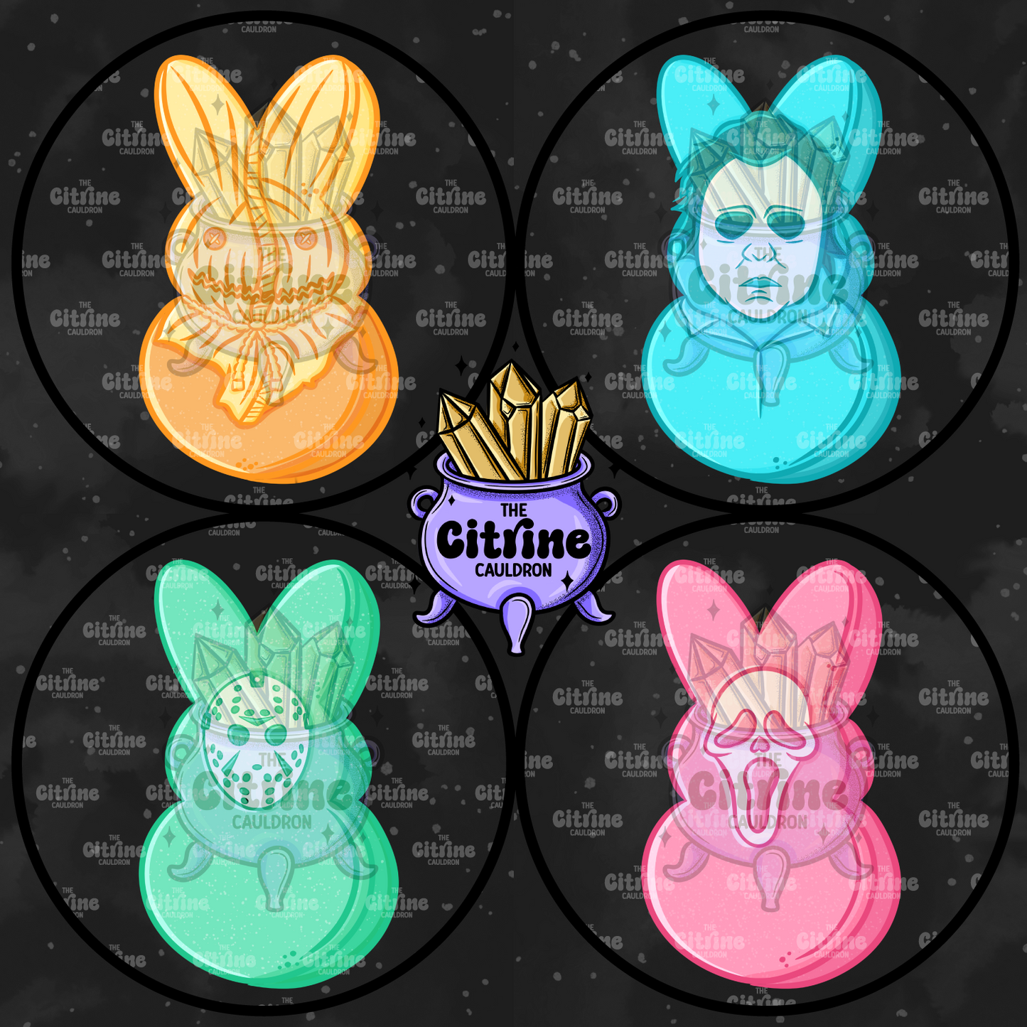 Killer Marshmallows Pastel - Sublimation PNG