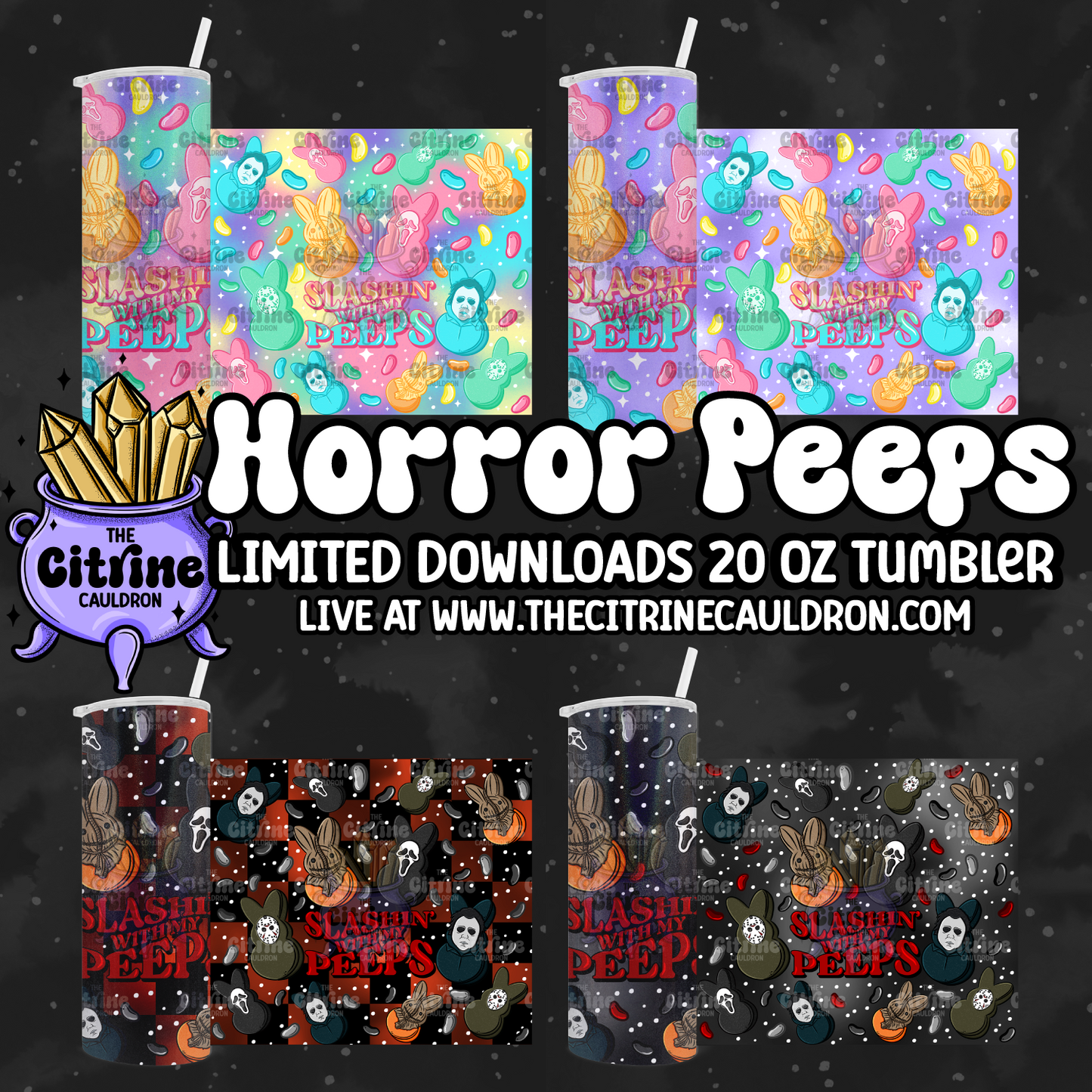 Killer Marshmallows - PNG Wrap for Sublimation 20oz Tumbler