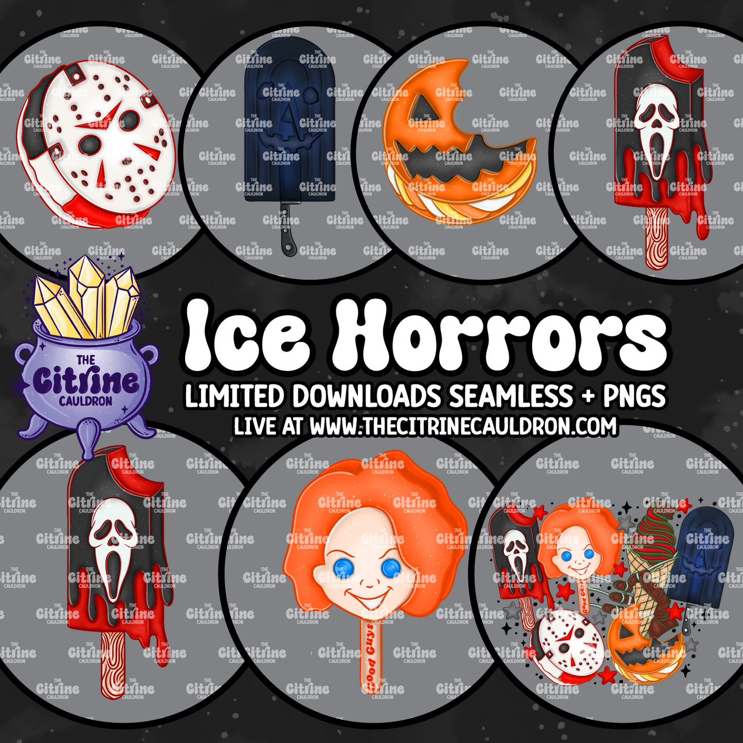 Ice Horrors - Sublimation PNG