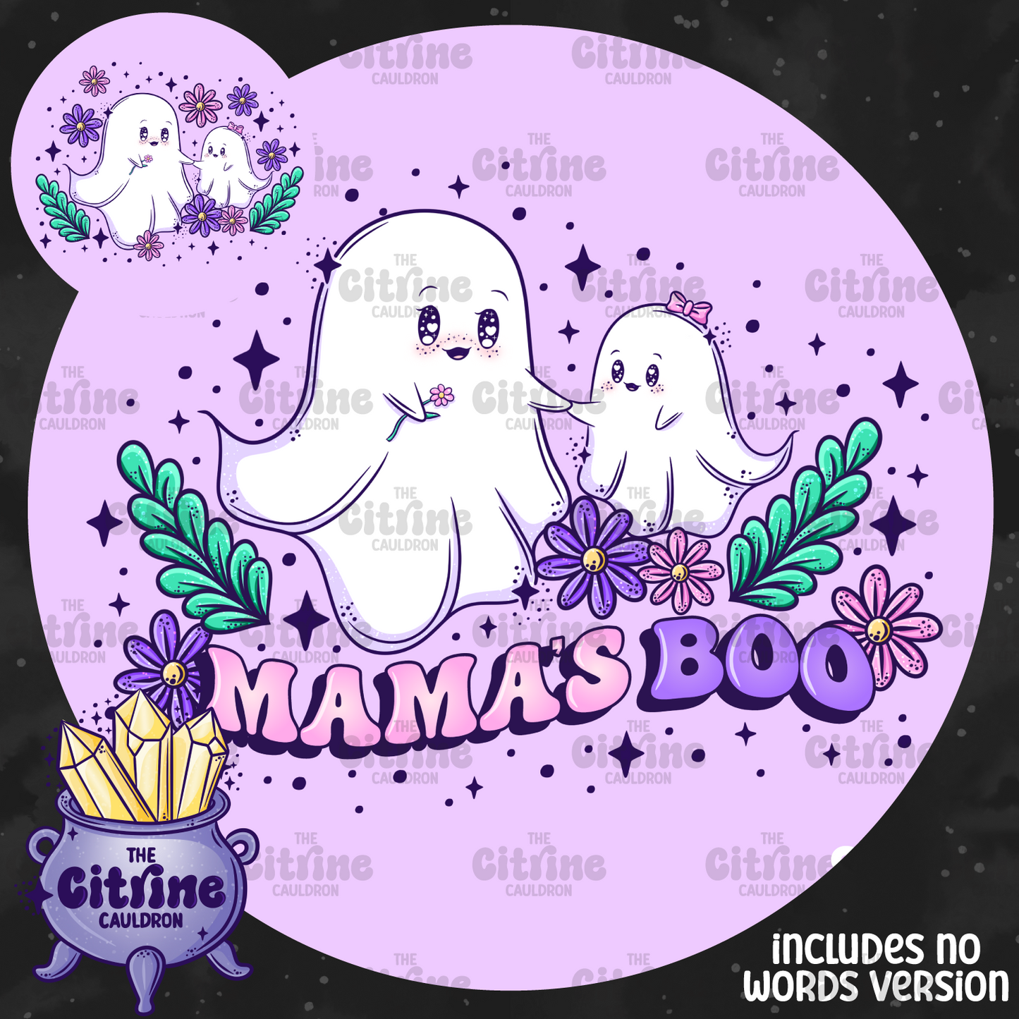Mama's Ghosties - Sublimation PNG