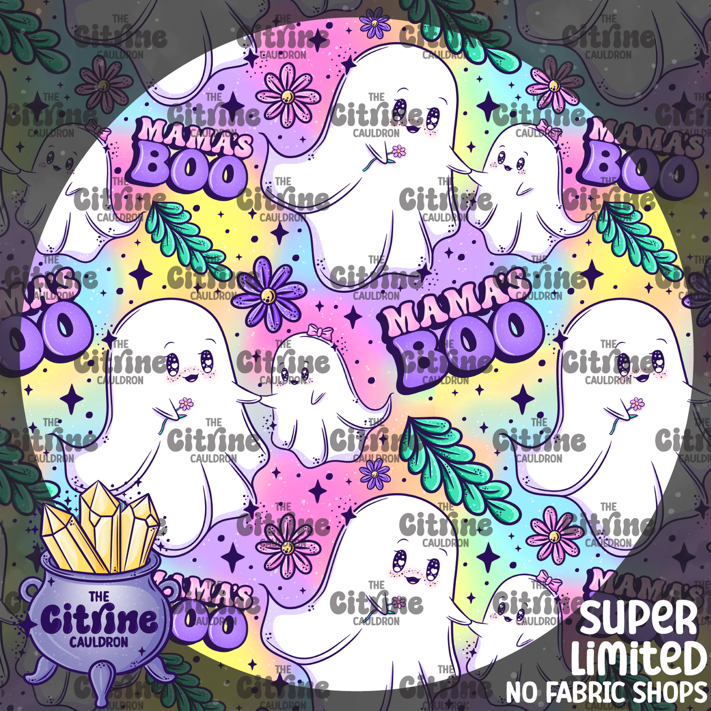 Mama's Ghosties Girl - Seamless