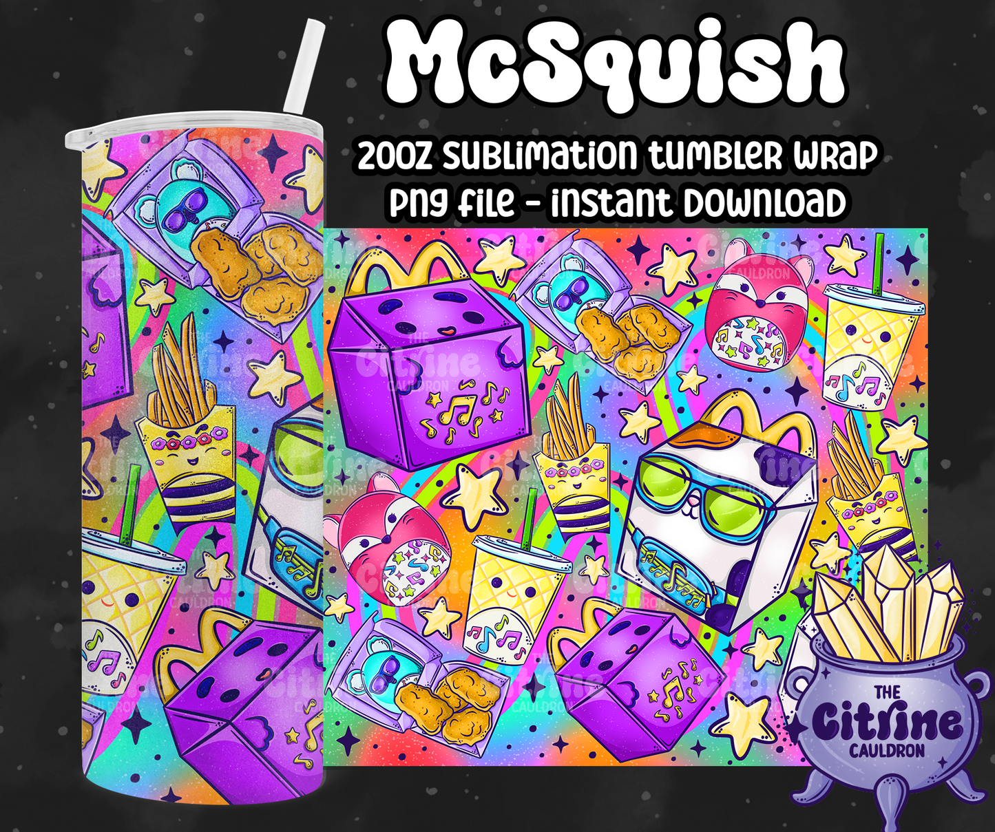 McSquish - PNG Wrap for Sublimation 20oz Tumbler