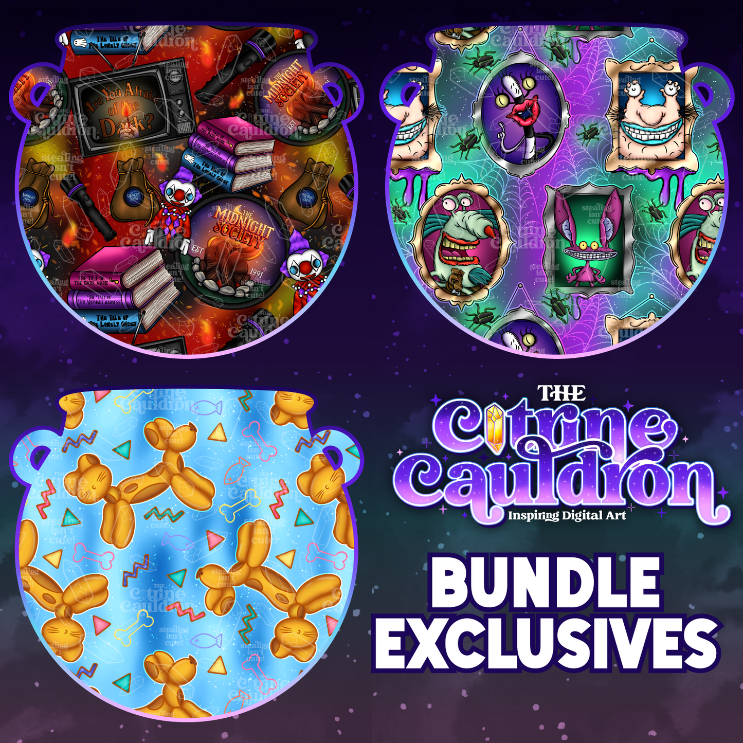 90s TV Collection - Seamless & PNG Bundle FABRIC SHOP