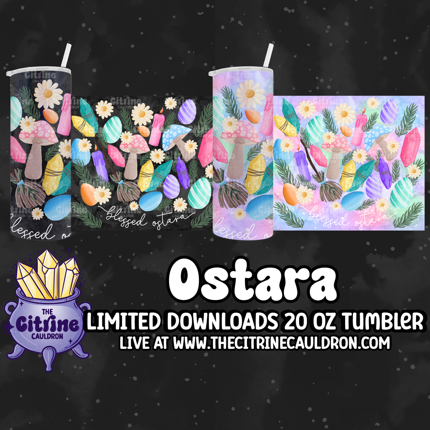 Ostara - PNG Wrap for Sublimation 20oz Tumbler