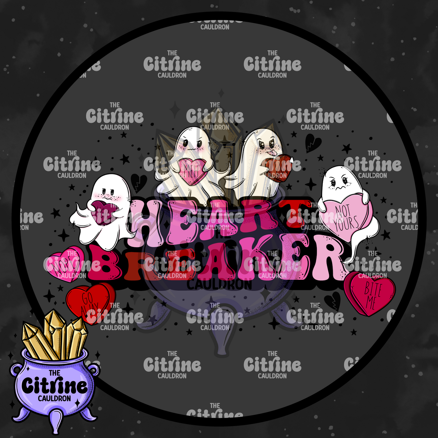 Anti Love Ghosties - Sublimation PNG