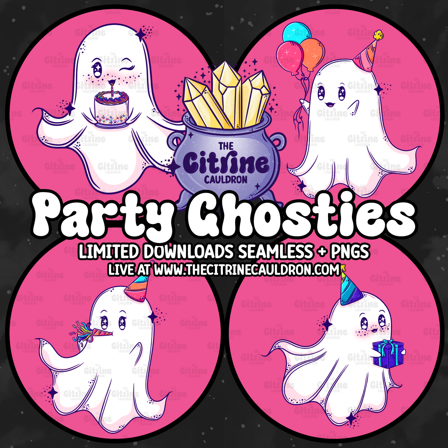 Party Ghosties - Sublimation PNG