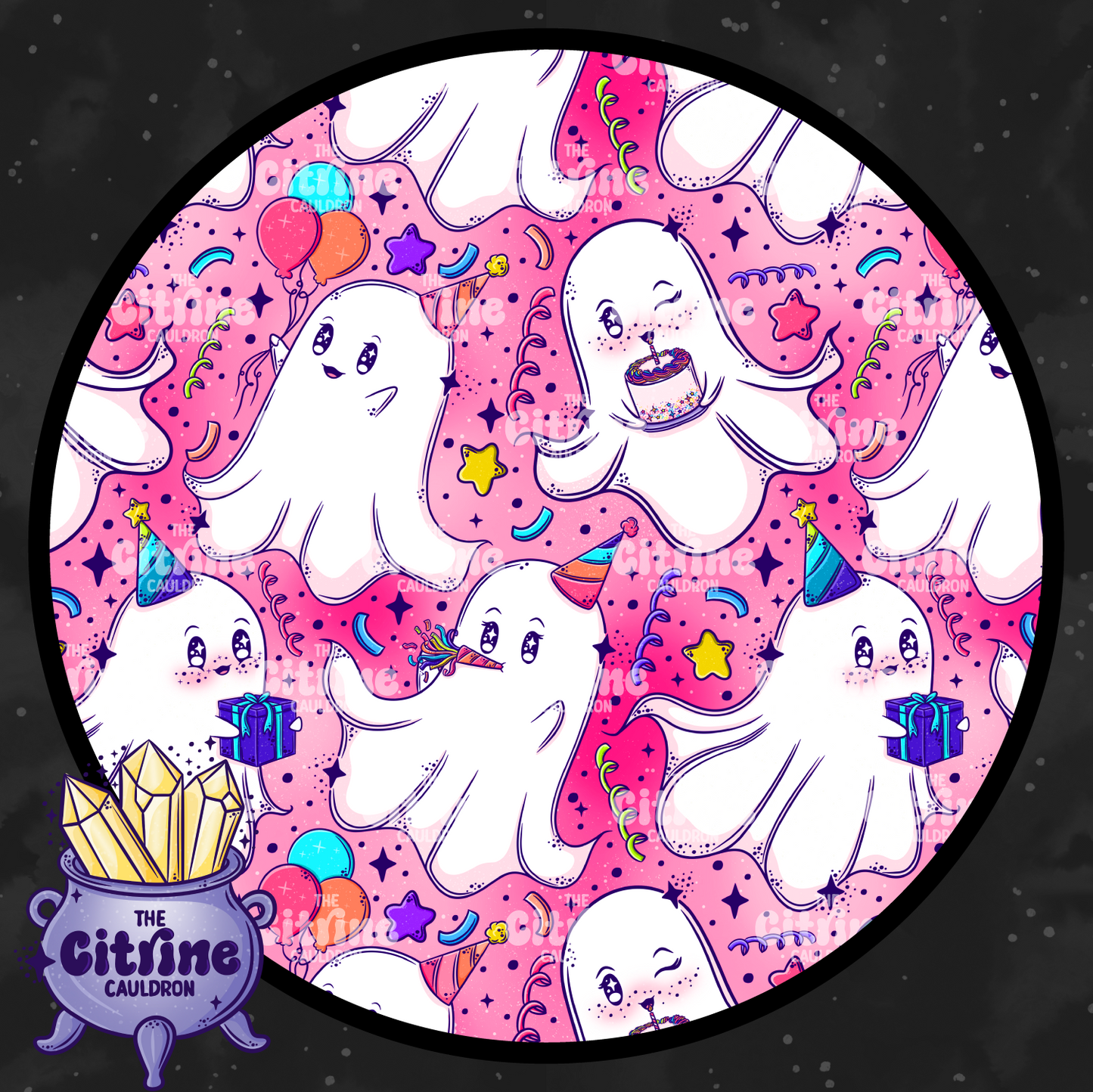 Party Ghosties - Seamless