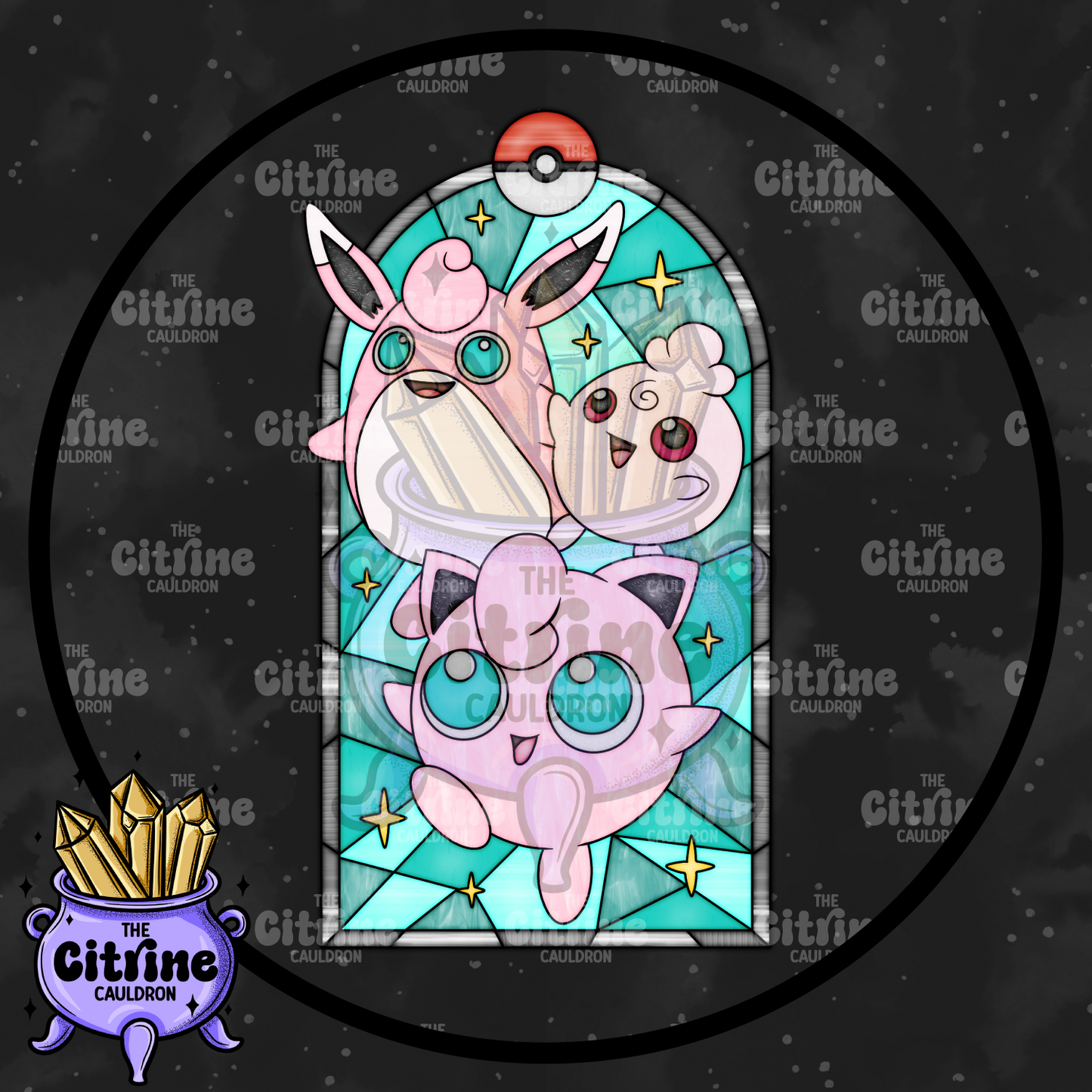 Poke Glass - Sublimation PNG