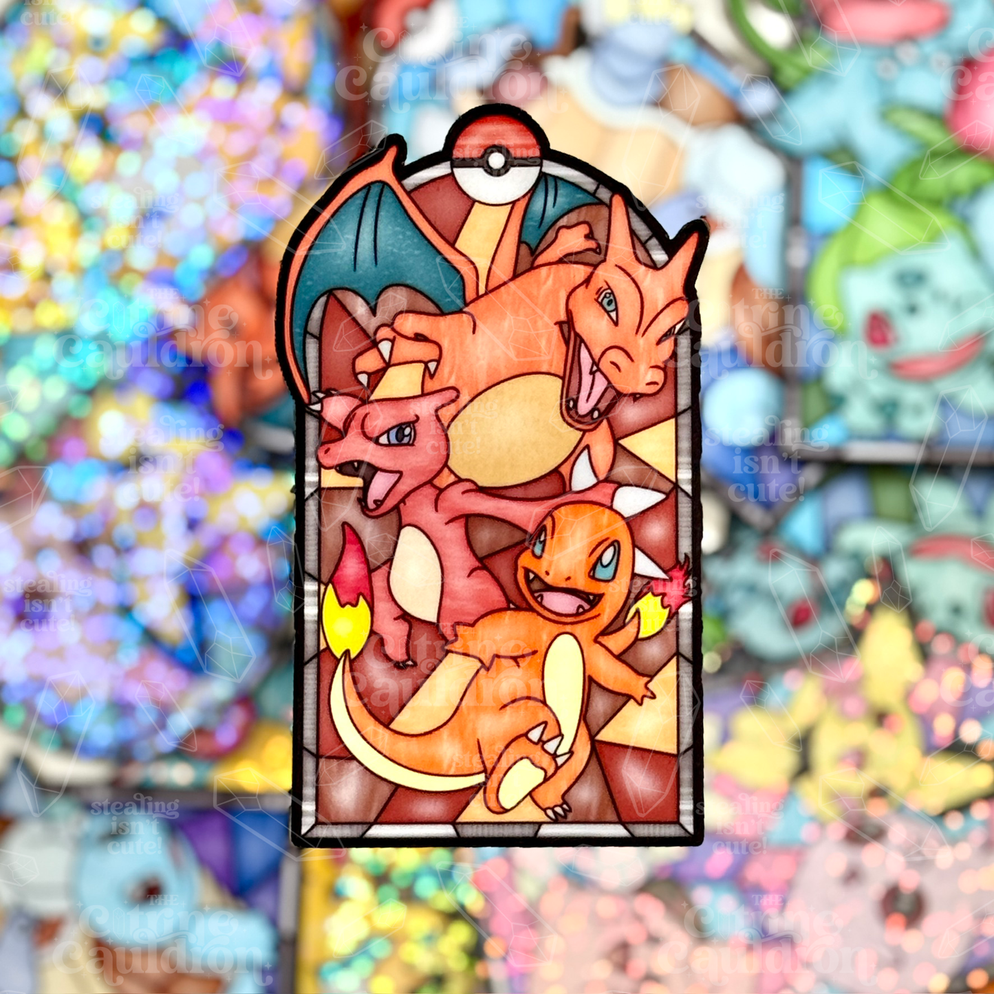 Poke Glass Zard - Sticker