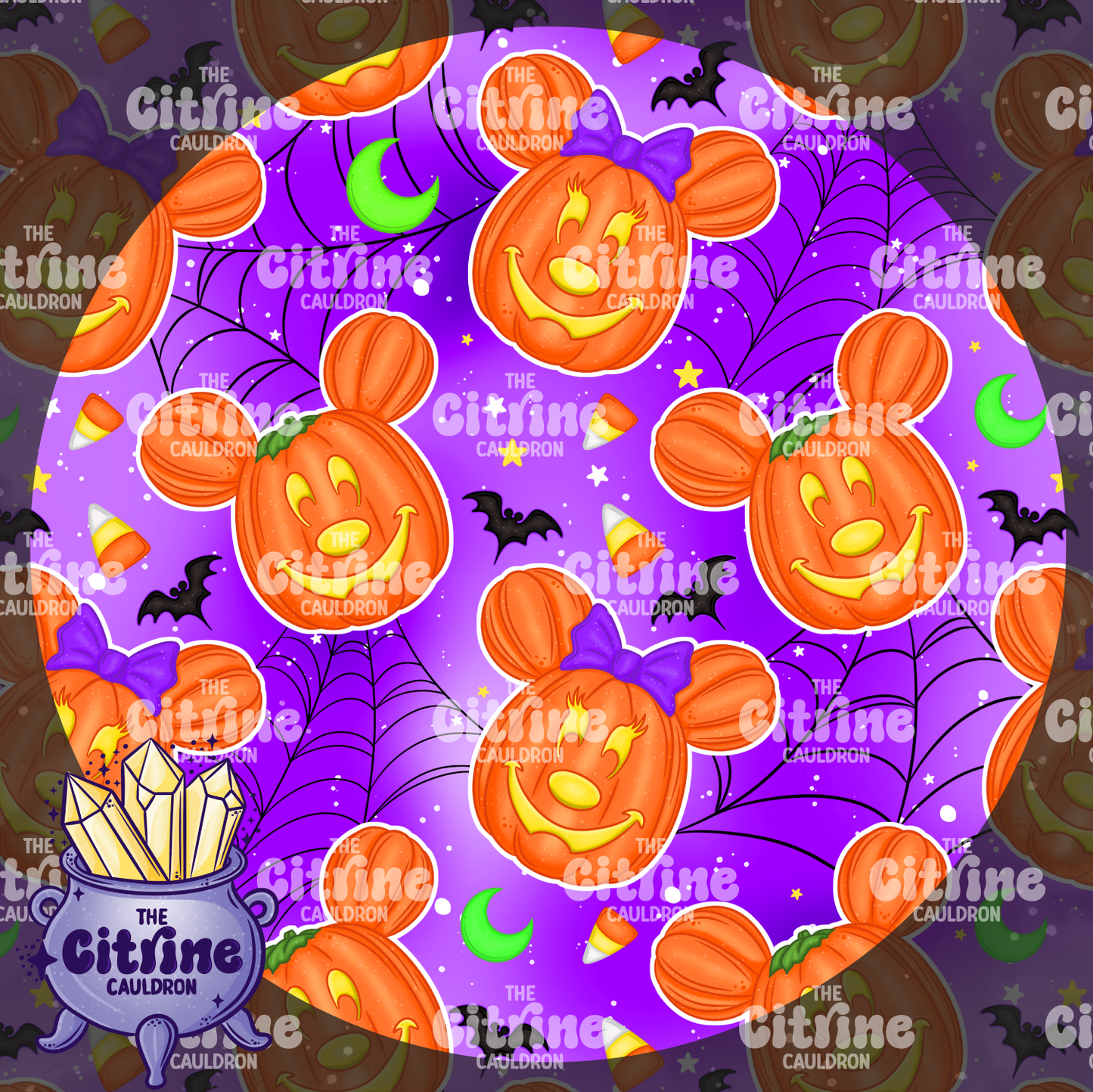 Pumpkin Mice - Seamless