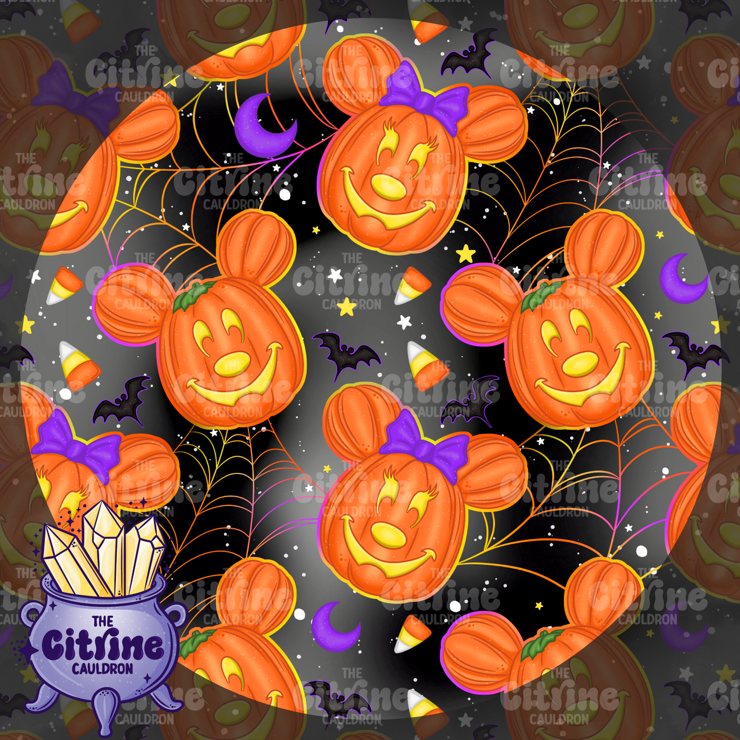 Pumpkin Mice - Seamless