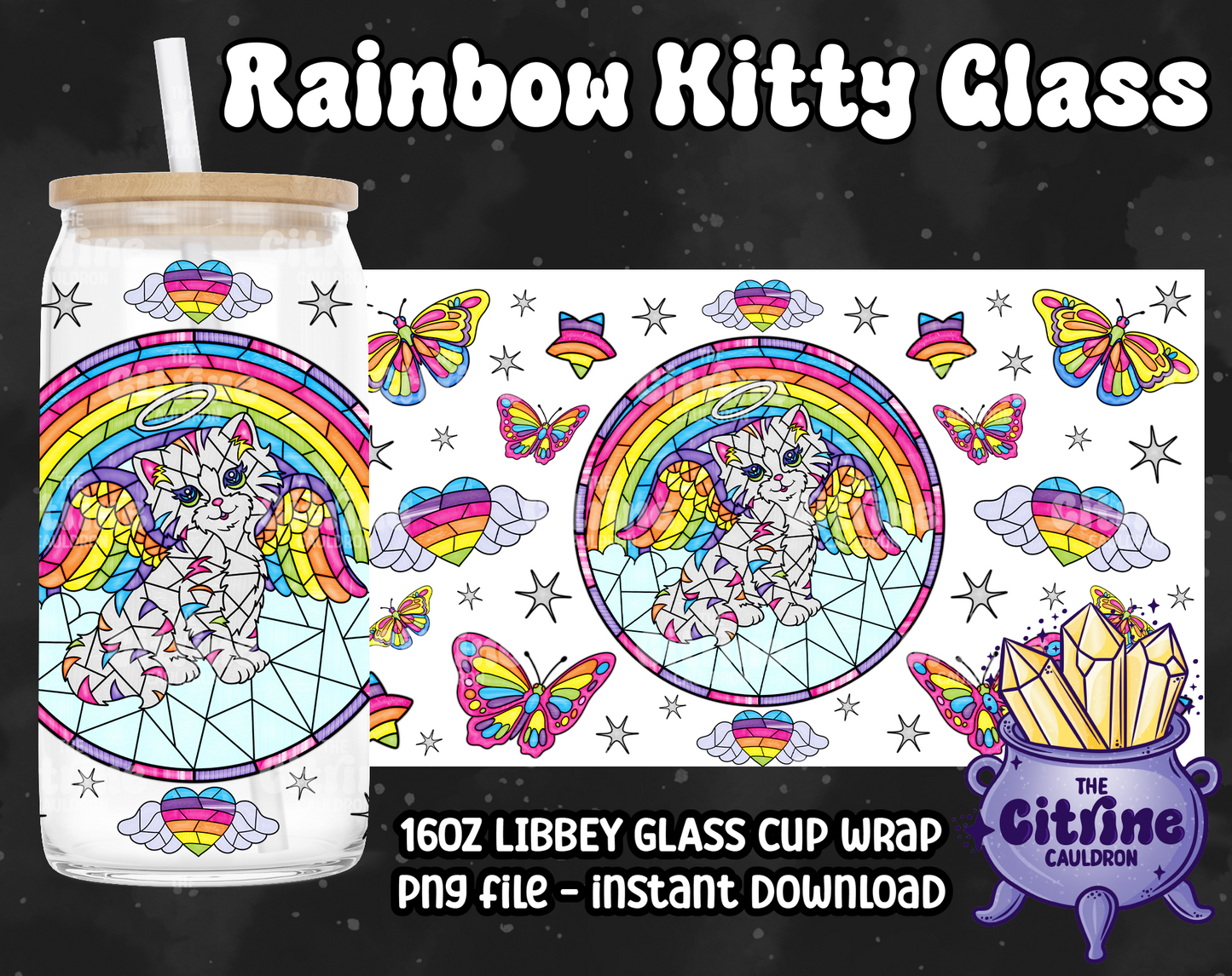 Nostalgia Glass - PNG Wrap for Libbey 16oz Glass Can