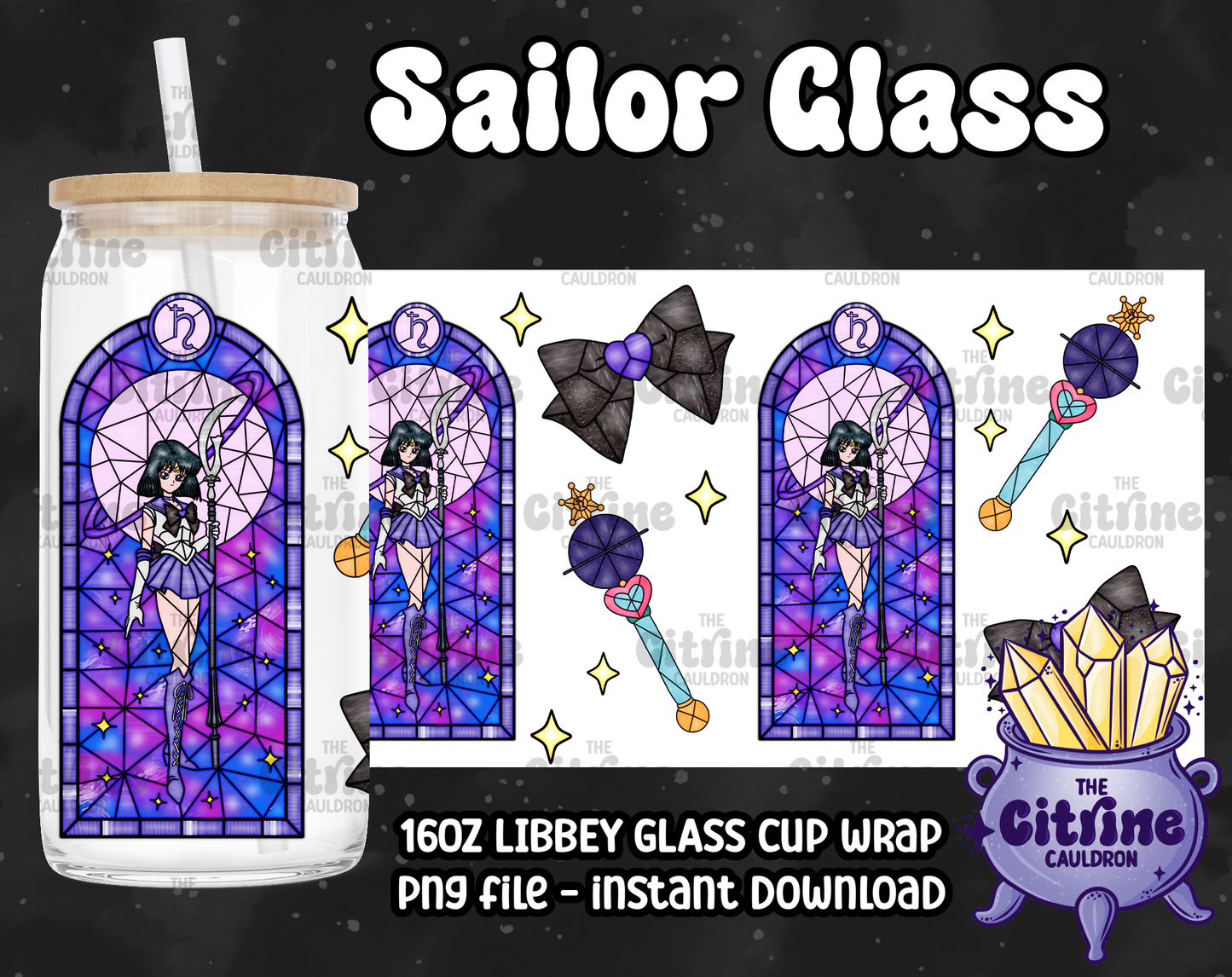 Sailor Glass Part 2- PNG Wrap for Libbey 16oz Glass Can