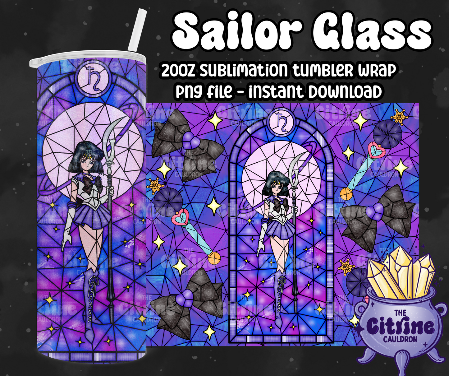 Sailor Glass Part 2 - PNG Wrap for Sublimation 20oz Tumbler