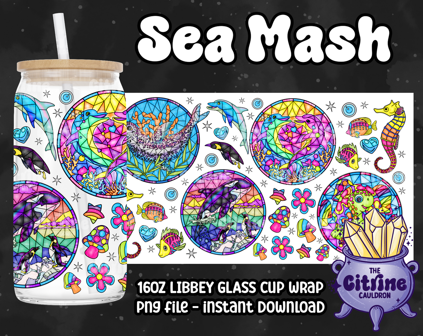 Nostalgia Glass 2.0 - PNG Wrap for Libbey 16oz Glass Can