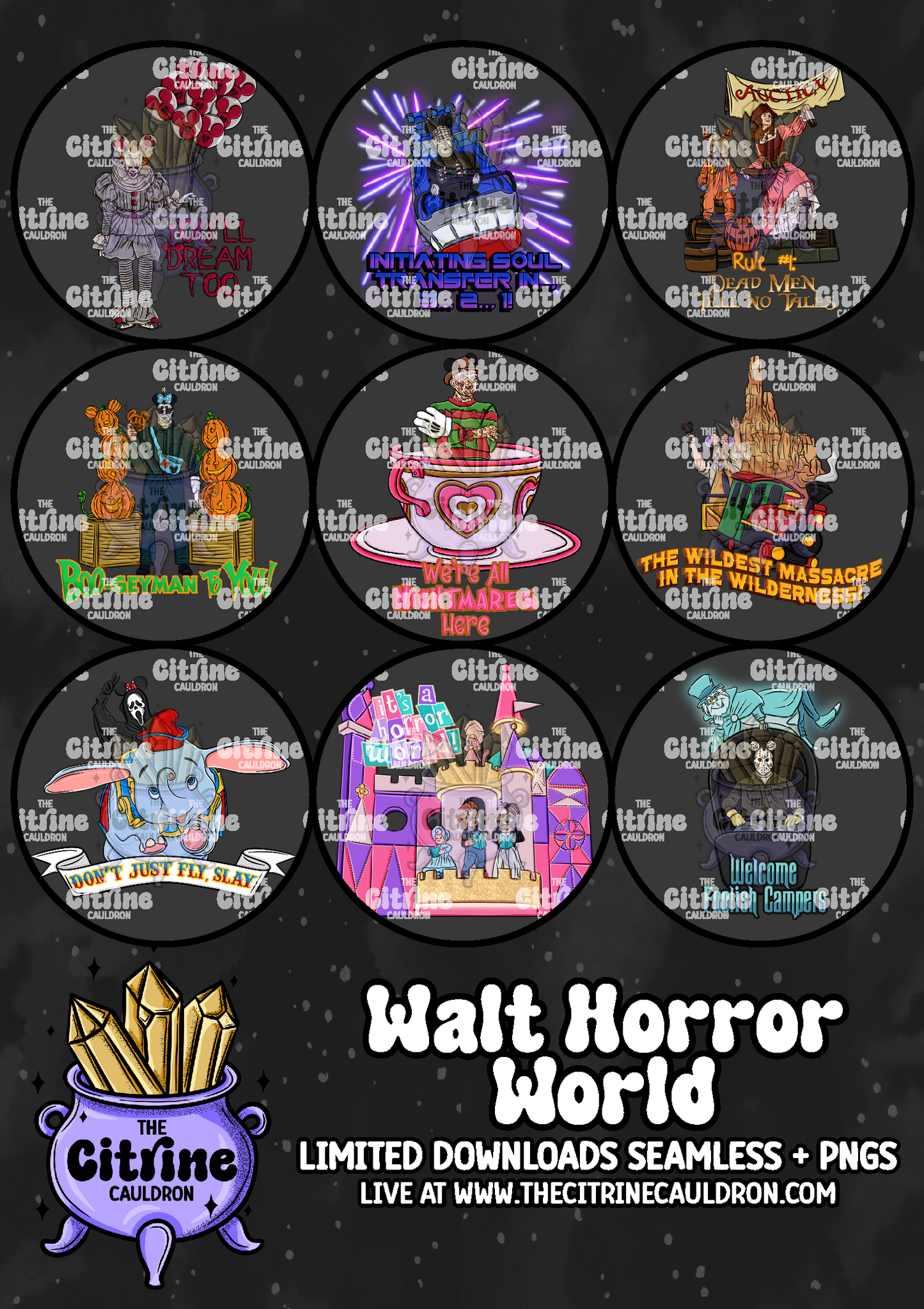 Walt Horror World - Sublimation PNG