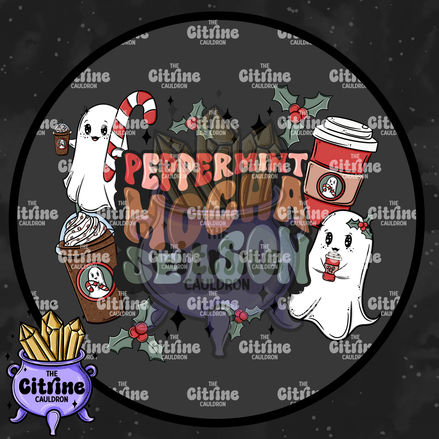 Peppermint Ghosties - Sublimation PNG