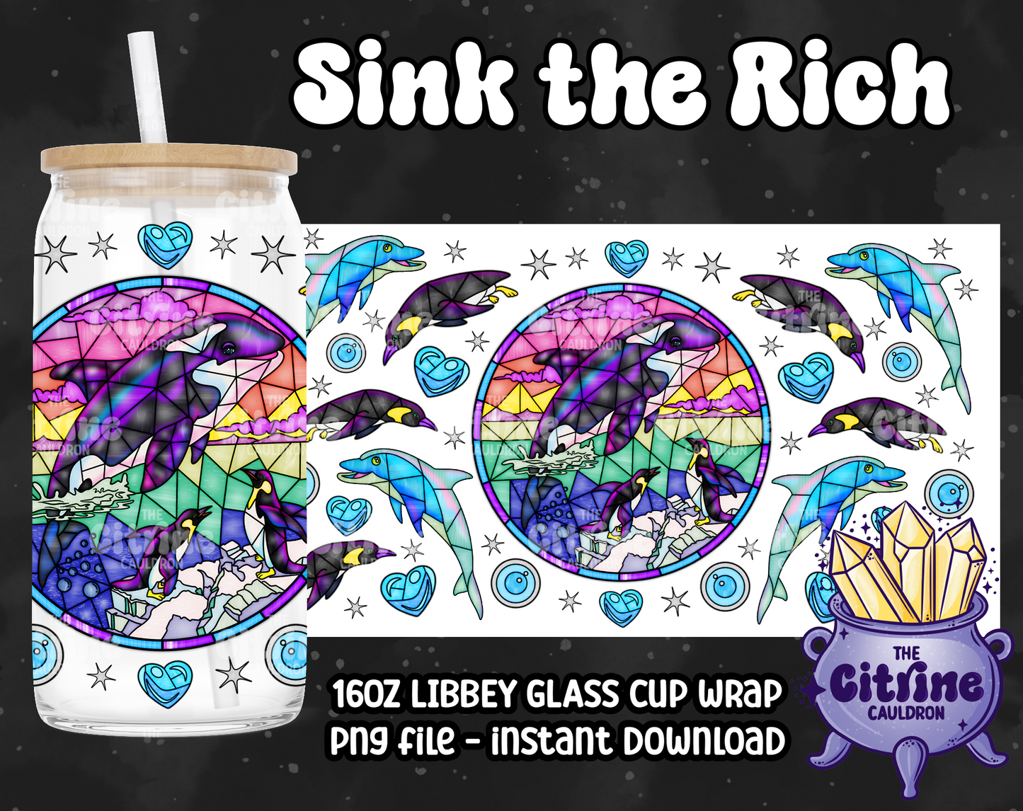 Nostalgia Glass 2.0 - PNG Wrap for Libbey 16oz Glass Can