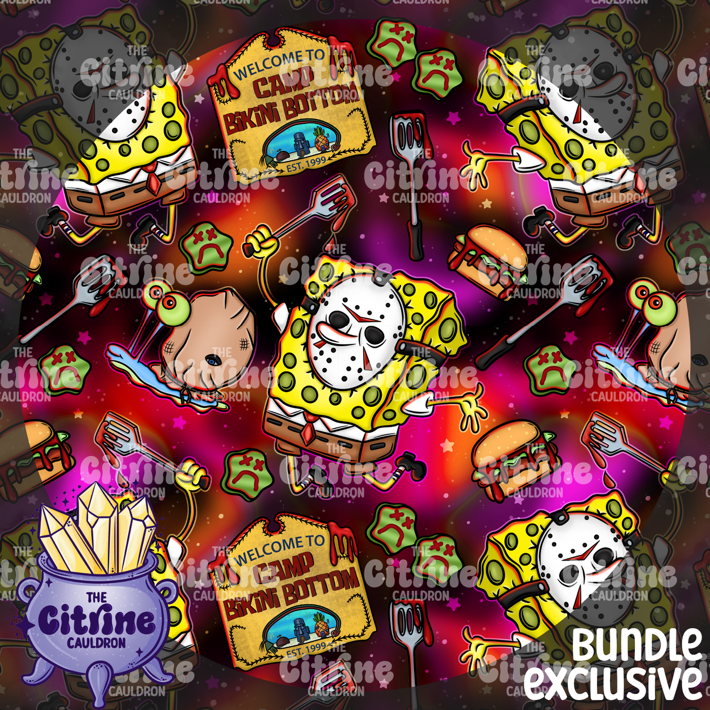 Spongey Collection - Seamless & PNG Bundle
