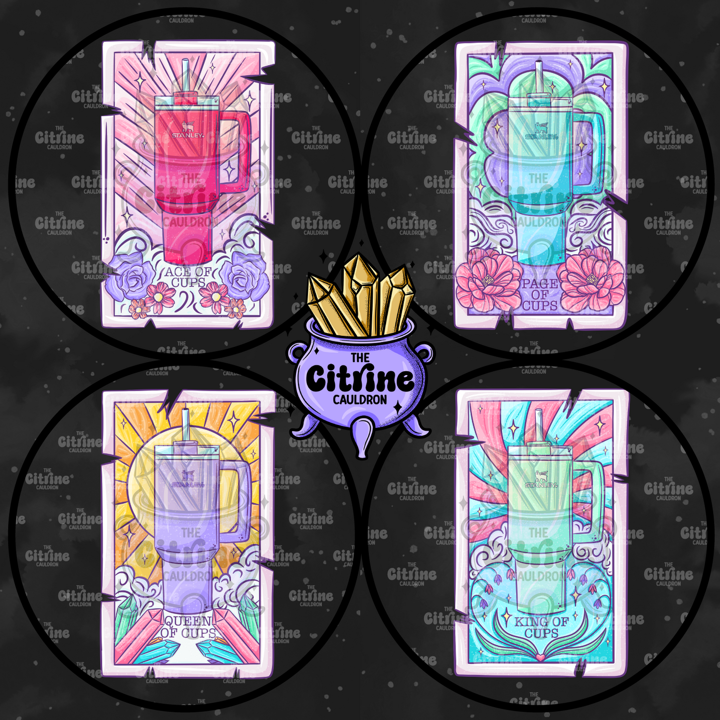 Tarot Cups - Sublimation PNG
