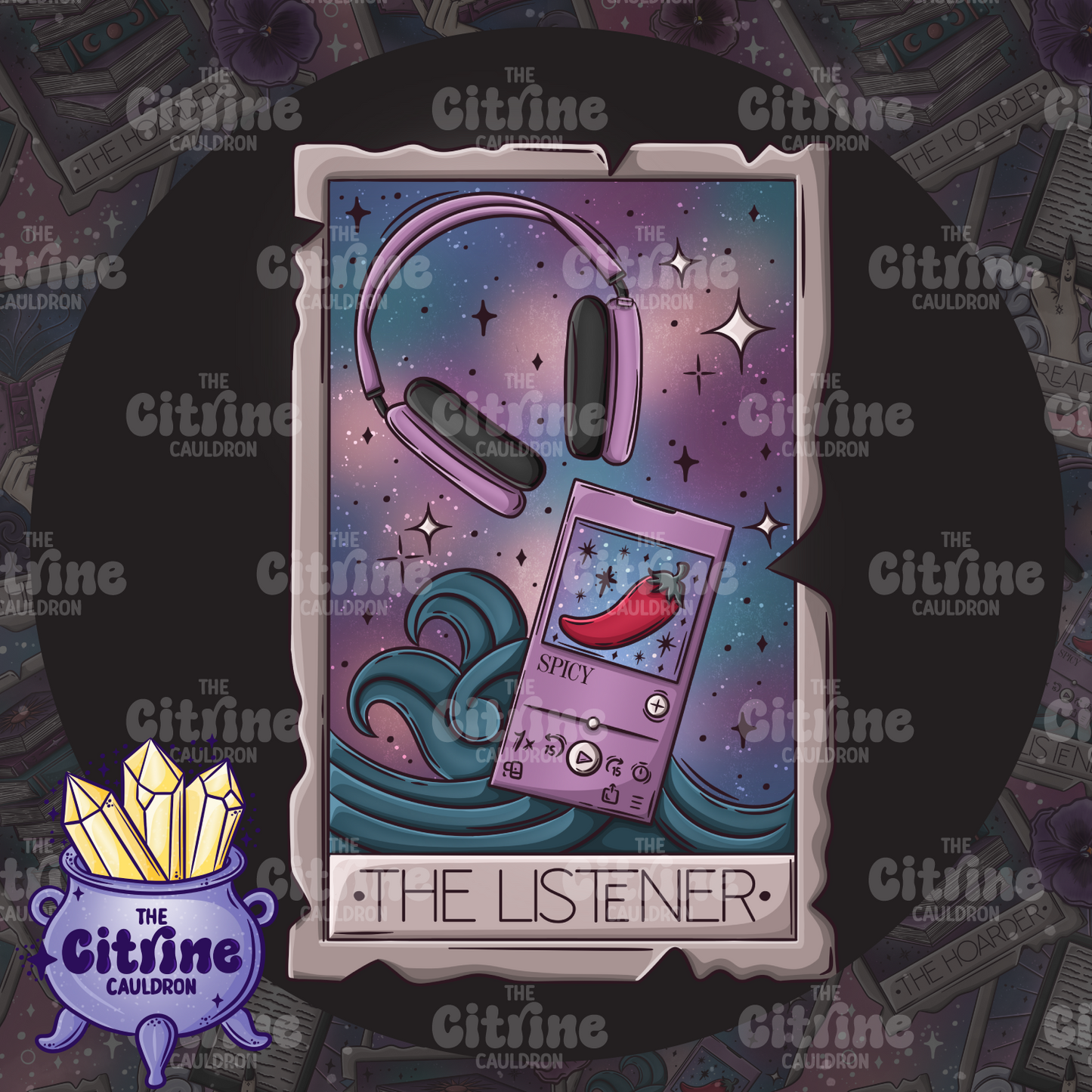 Tarot Tomes Shadowed - Sublimation PNG