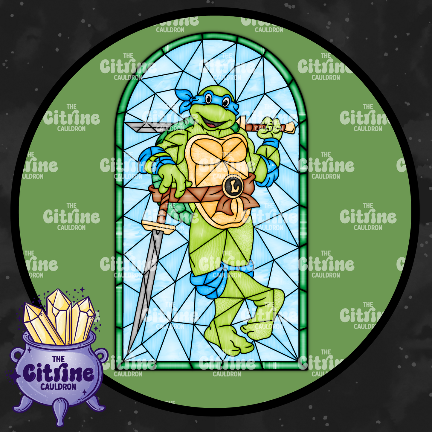 Turtle Glass - Sublimation PNG