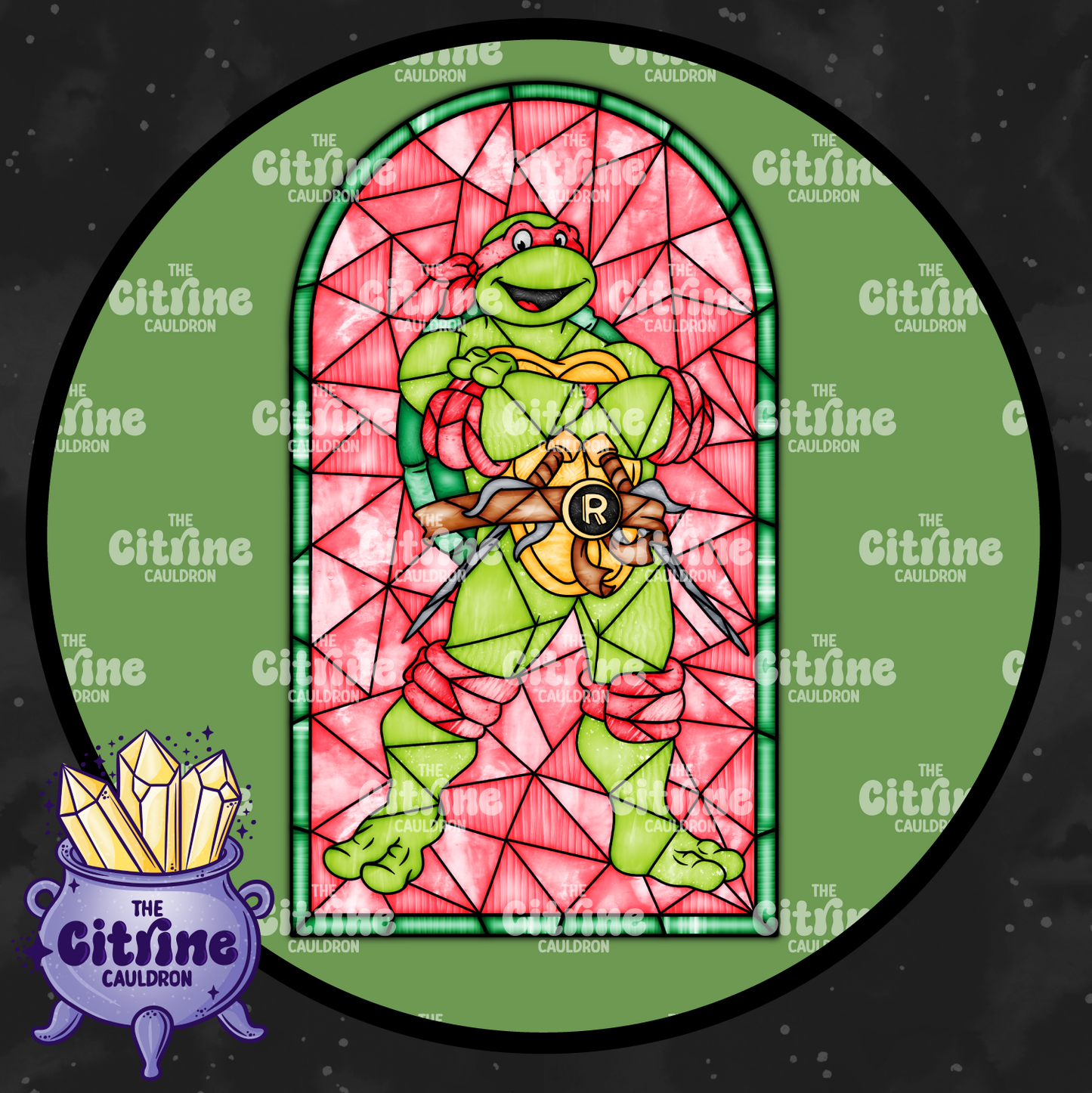 Turtle Glass - Sublimation PNG