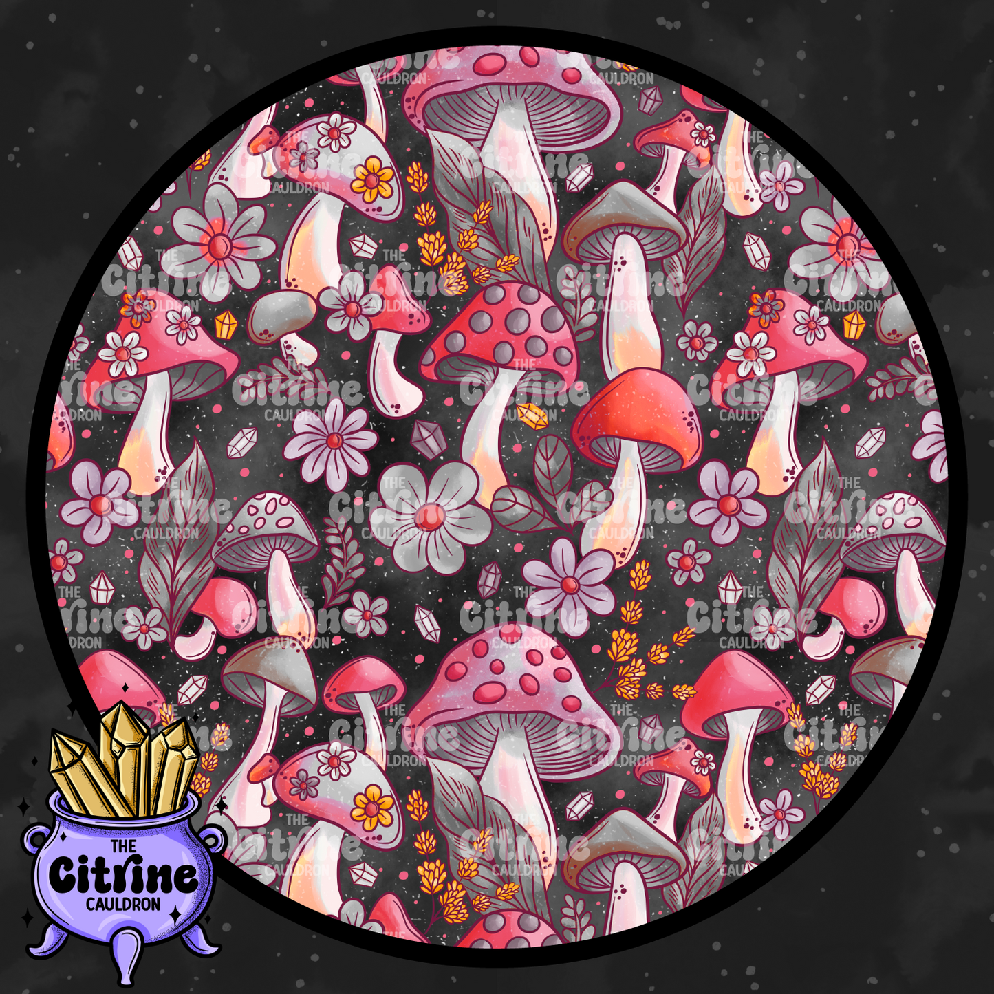 Whimsy Mushies - Seamless