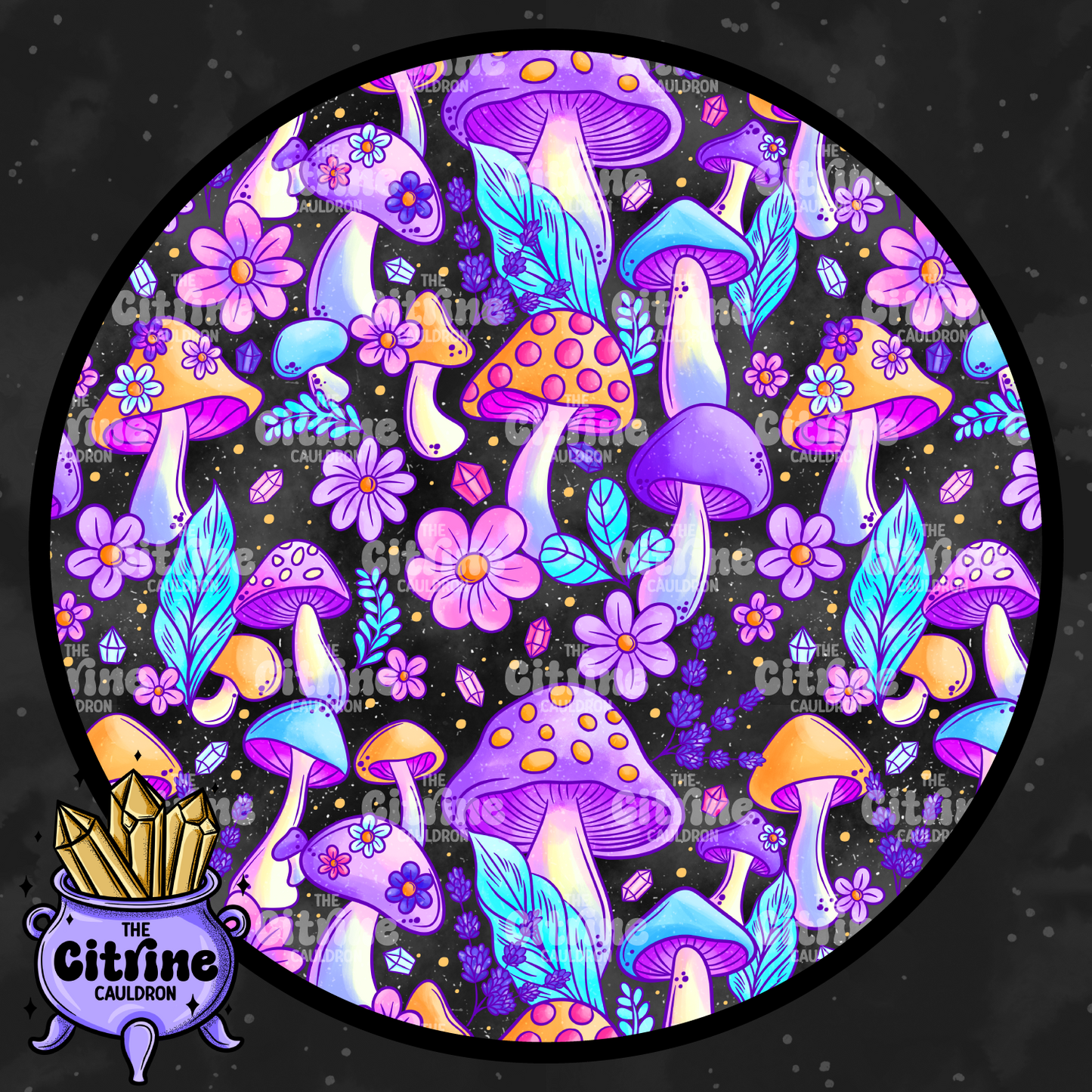 Whimsy Mushies - Seamless