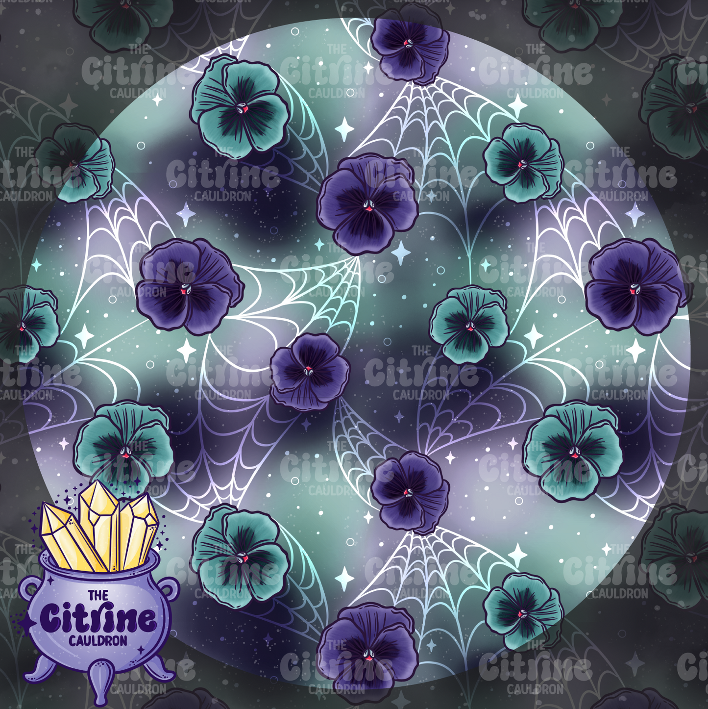 WitchTEA Pansies - Coordinate