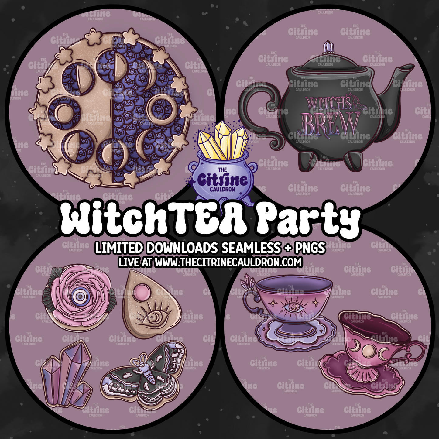 WitchTEA Party - Sublimation PNG