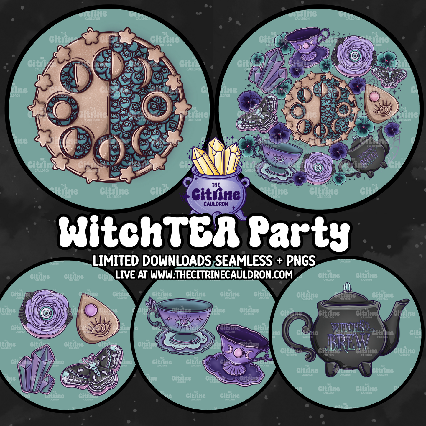 WitchTEA Party - Sublimation PNG
