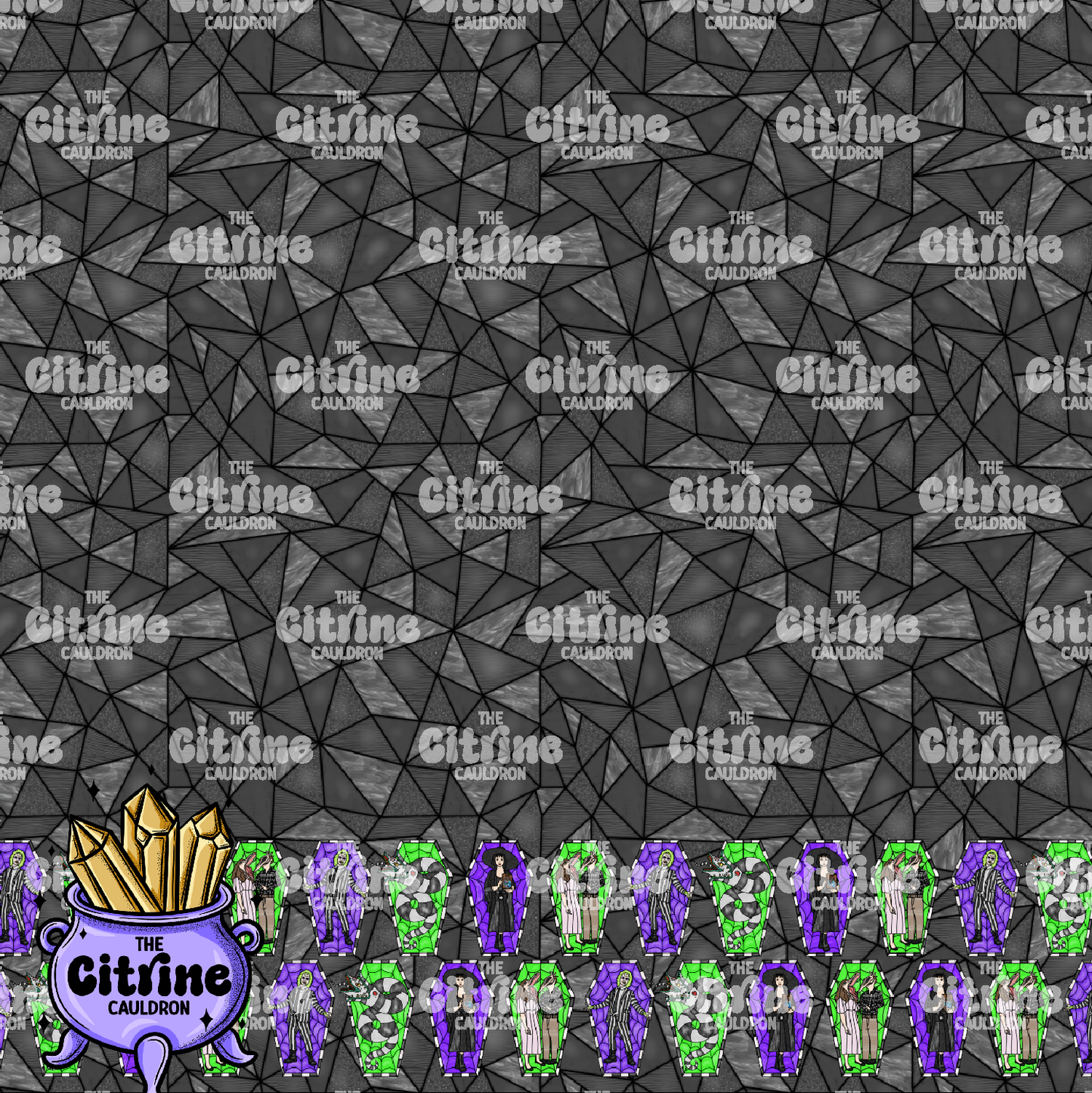 Beetle Glass - Border Print