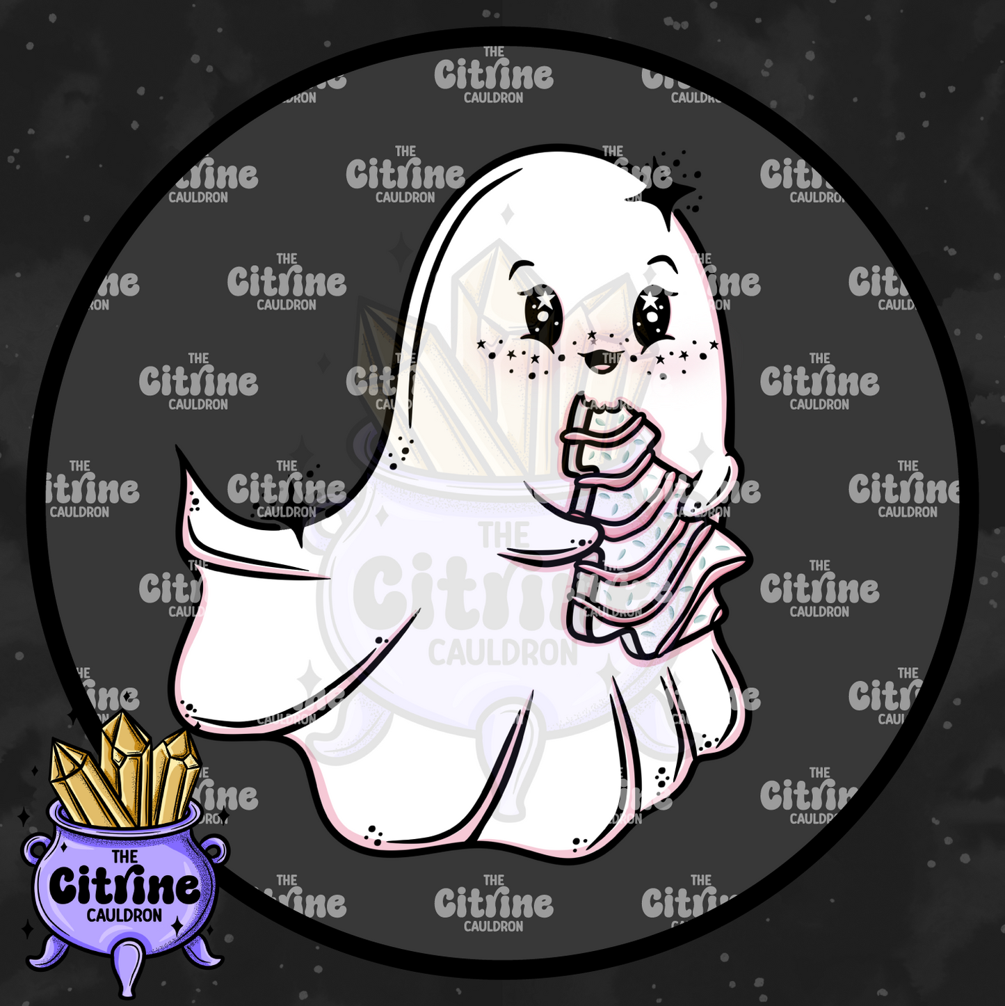 Pink Christmas Ghosties - Sublimation PNG