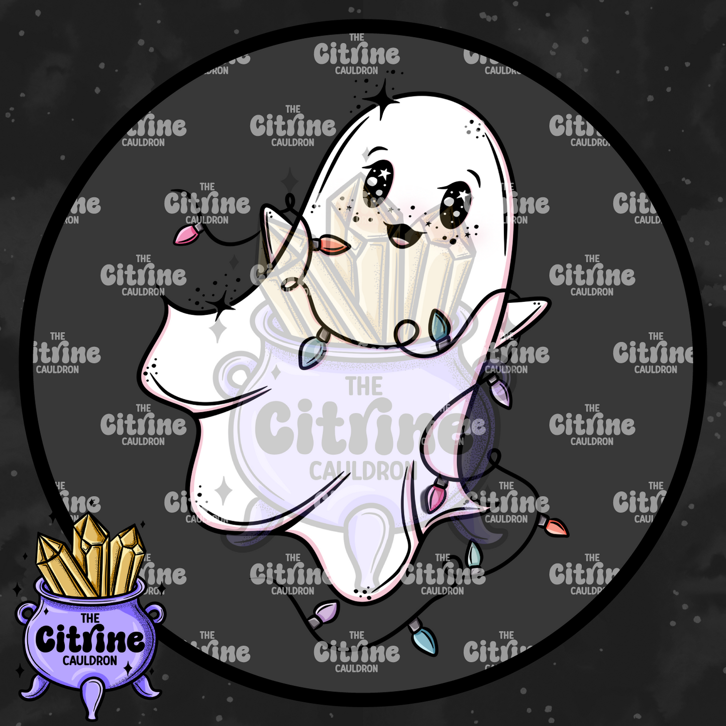 Pink Christmas Ghosties - Sublimation PNG