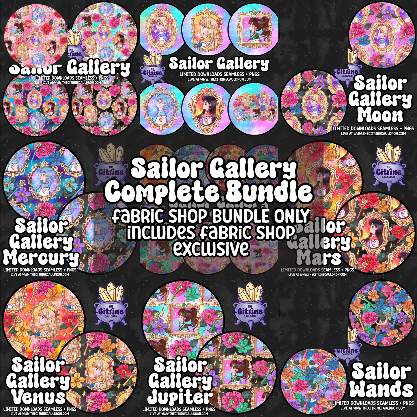 Sailor Gallery Collection - FABRIC SHOP Seamless, Coordinates & PNG Bundle