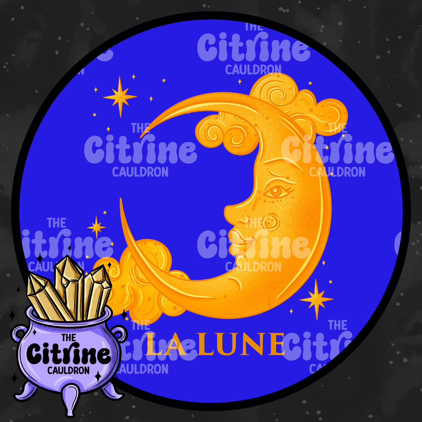 Celestial Nostalgia Moon - Sublimation PNG