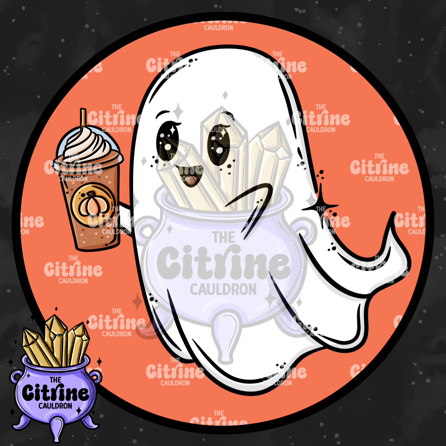 Pumpkin Spice Ghosts - Sublimation PNG