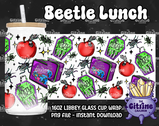 Beetle Lunch - PNG Wrap for Libbey 16oz Glass Can