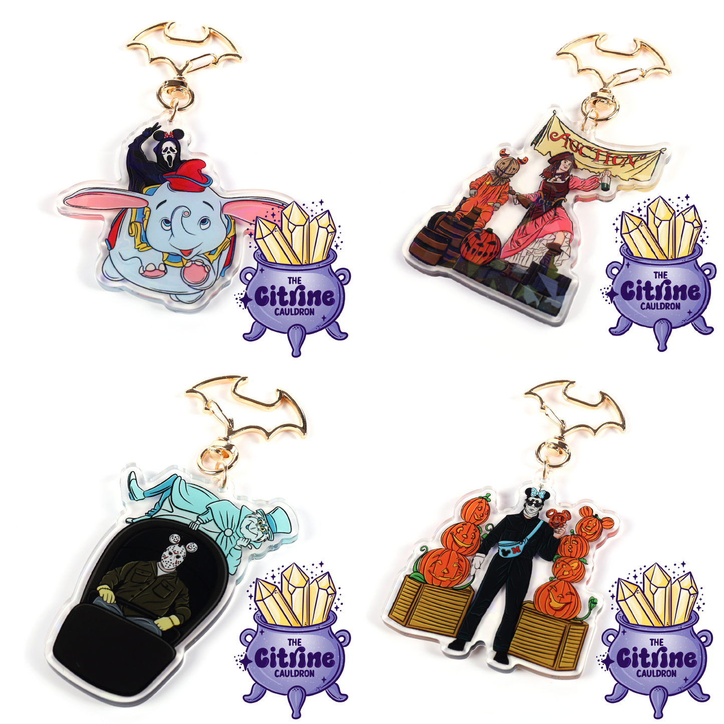 Walt Horror World - Holographic Acrylic Keychain