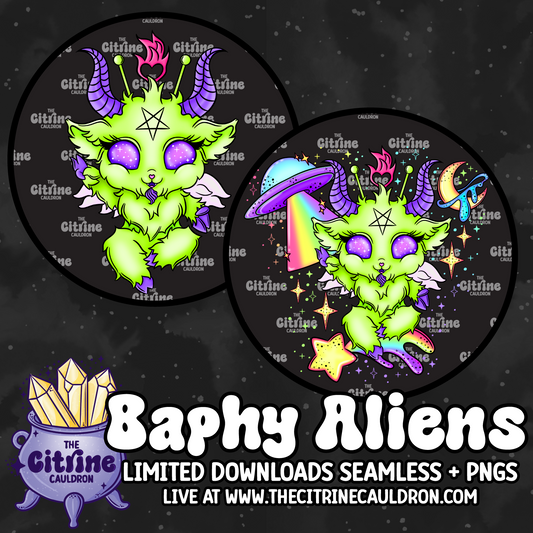 Baphy Aliens - Sublimation PNG